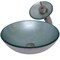 Novatto ARGENTO Glass Vessel Bathroom Sink Set, Brushed Nickel NSFC-7032001BN - alternate 4
